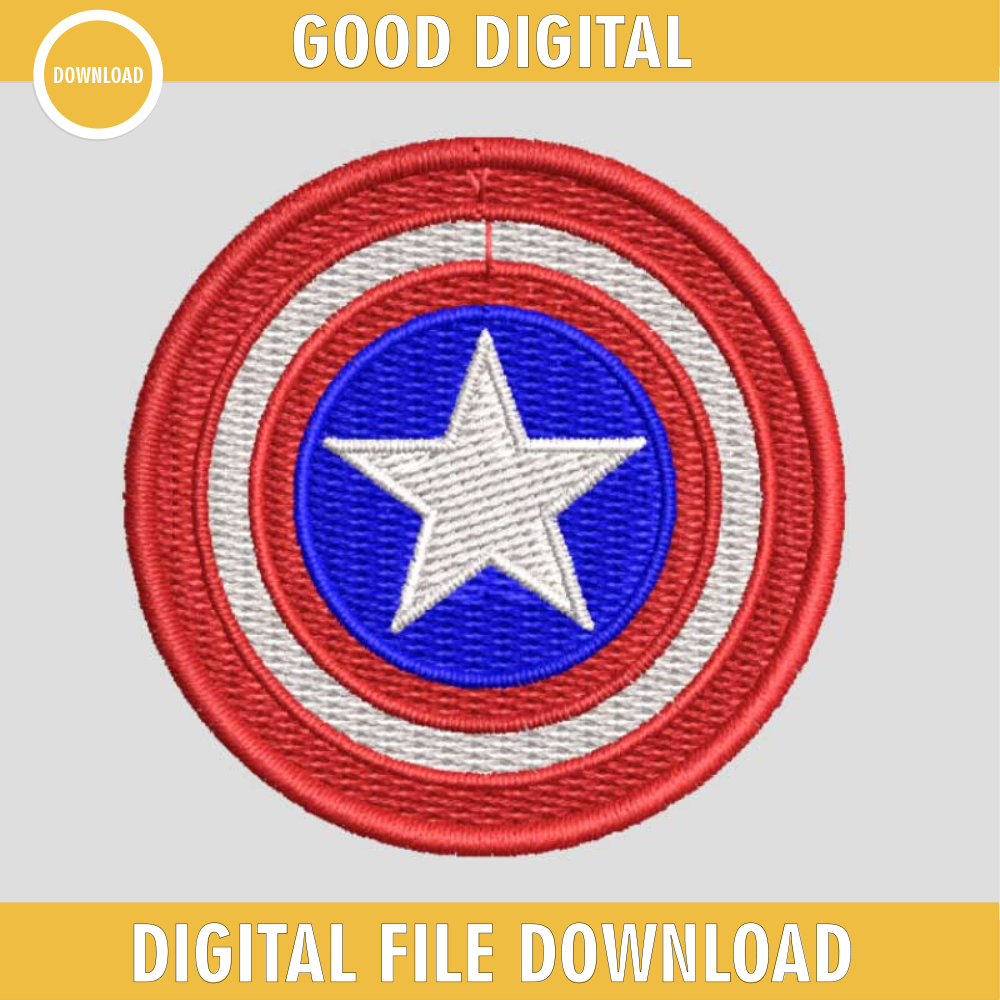 Captain America Shield Design, Captain America Embroidery Files, Avengers Machine Embroidery Design.jpg