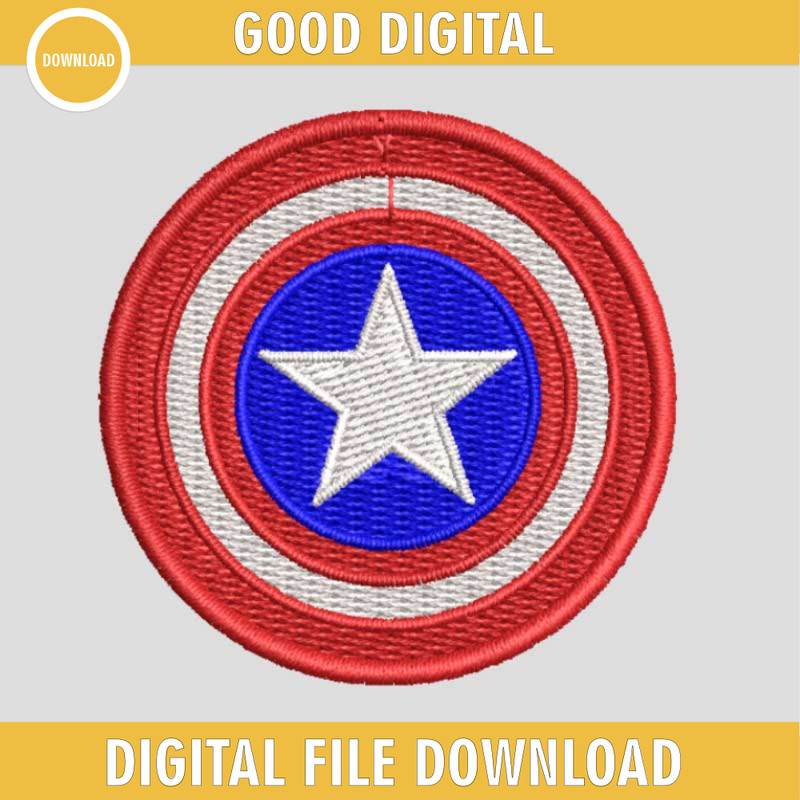 Captain America Shield Design, Captain America Embroidery Files, Avengers Machine Embroidery Design.jpg