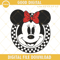 Checkered Minnie Mouse Machine Embroidery Designs, Disney Retro Embroidery Files.jpg