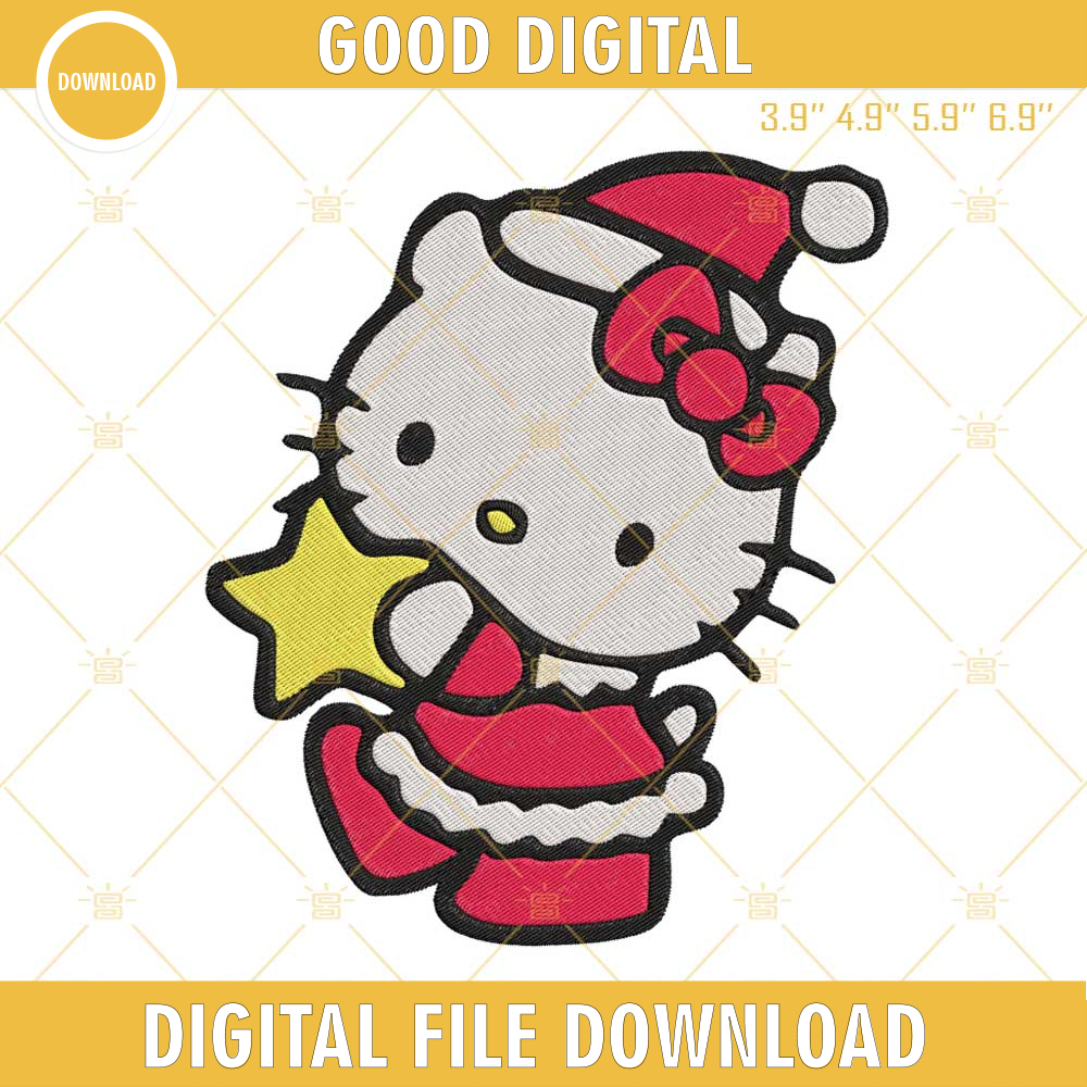 Christmas Hello Kitty Santa Claus Embroidery Design Files.jpg