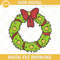 Christmas Wreath Embroidery Designs, Grinch Wreath Christmas Embroidery Design File.jpg
