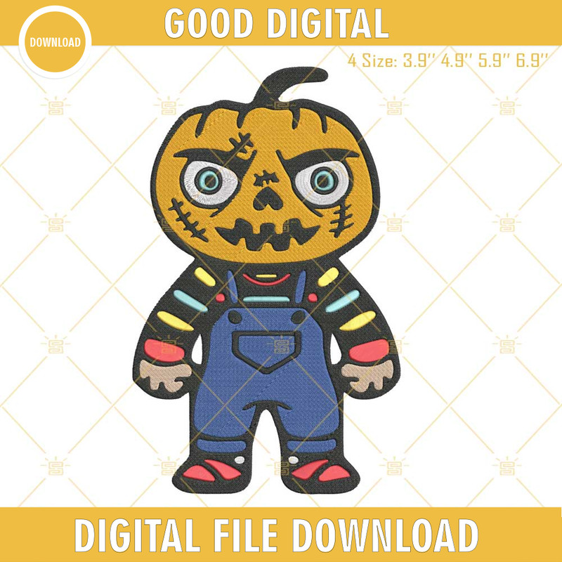Chucky Pumpkin Head Machine Embroidery Design File.jpg