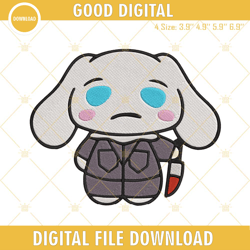 cinnamoroll michael myers halloween embroidery design files, embroidery design,embroidery design svg, embroidery