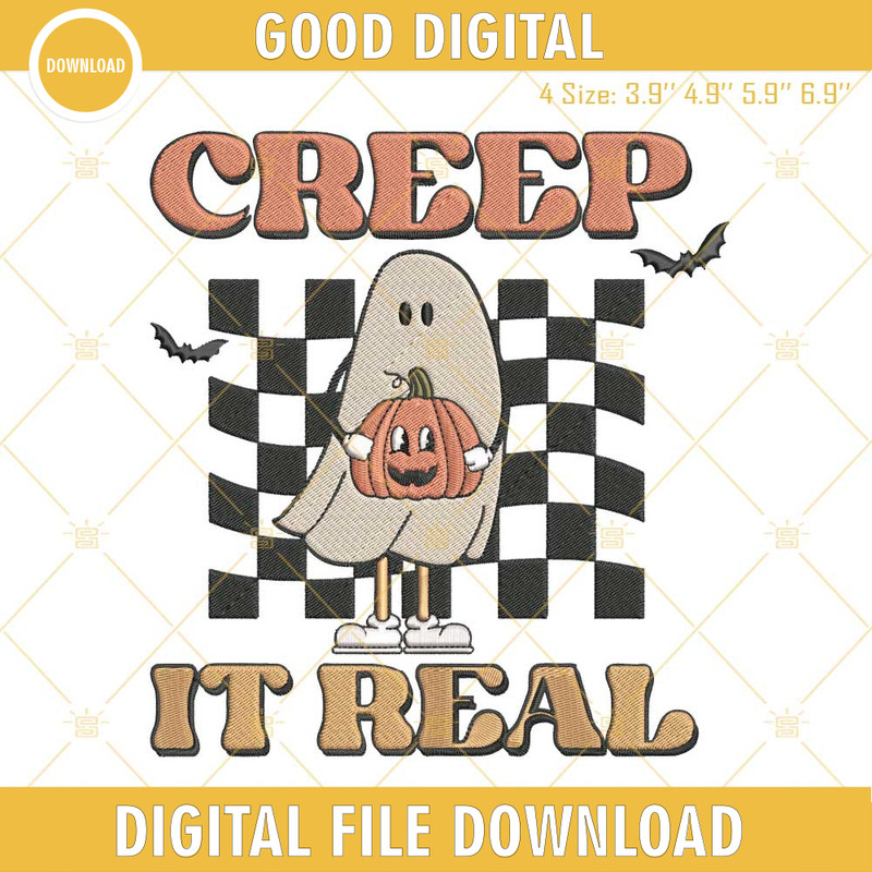 Creep It Real Ghost Pumpkin Halloween Embroidery Designs.jpg