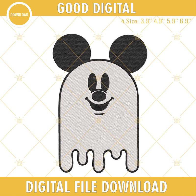Cute Mickey Ghost Machine Embroidery Design, Funny Halloween Embroidery Download File.jpg