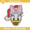 Daisy Duck Santa Hat Christmas Embroidery Design File 1.png