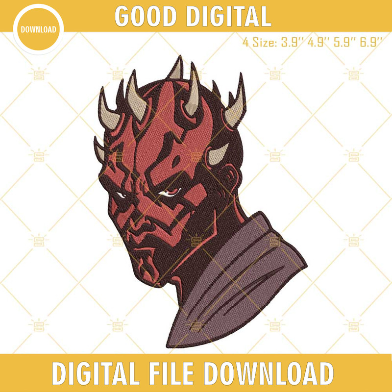Darth Maul Embroidery Design, The Dathomirian Star Wars Embroidery File.jpg