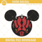 Darth Maul Mickey Ears Machine Embroidery Designs, Disney Star Wars Embroidery Pattern Files.jpg
