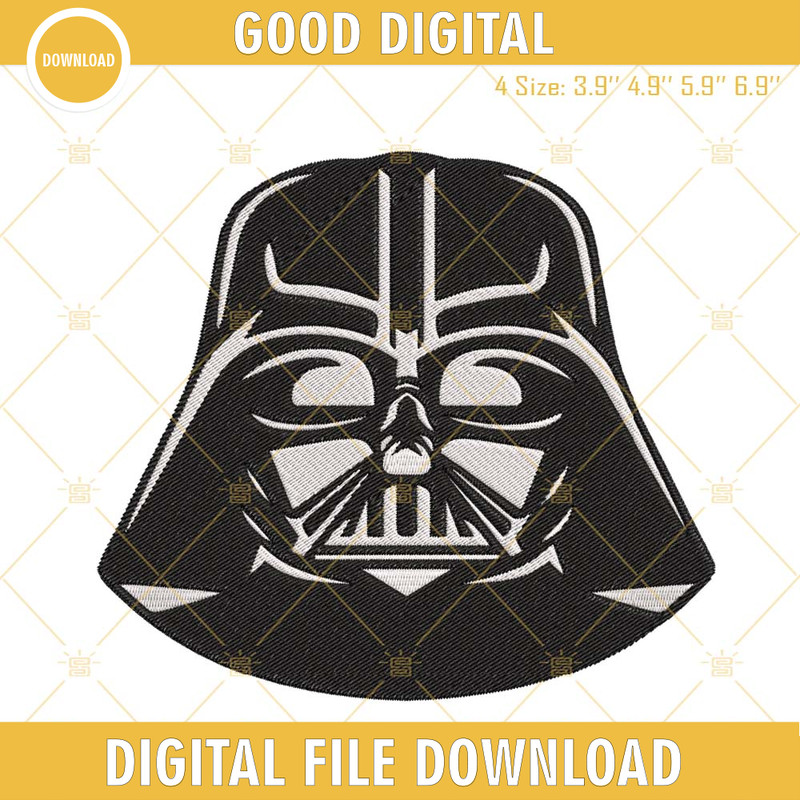 Darth Vader Head Embroidery Designs, Star Wars Embroidery Files.jpg