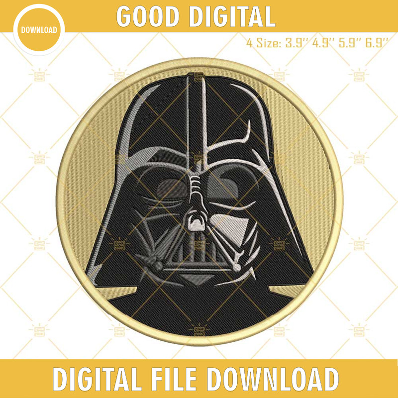 Darth Vader Star Wars Embroidery Designs, Darth Vader Machine Embroidery Design.jpg