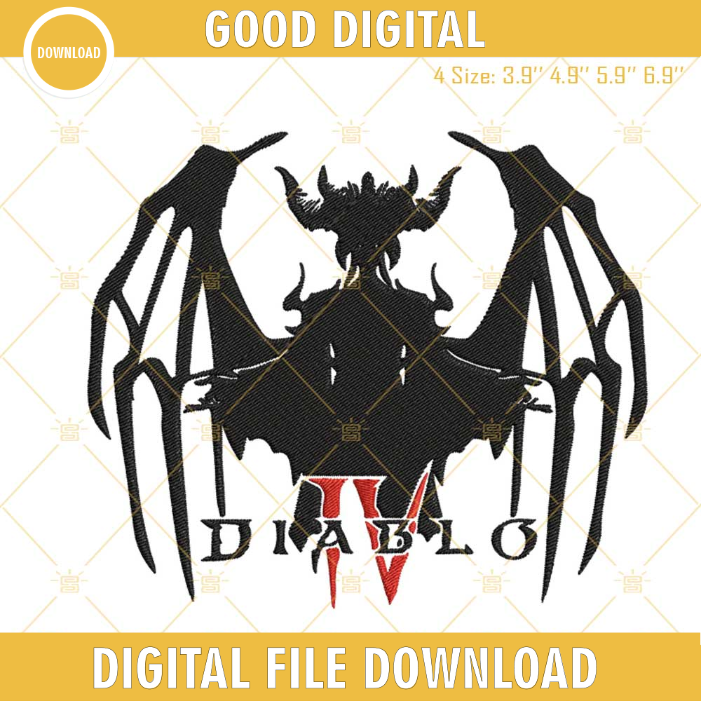 Diablo 4 Embroidery Designs, Video Game Machine Embroidery Files.jpg