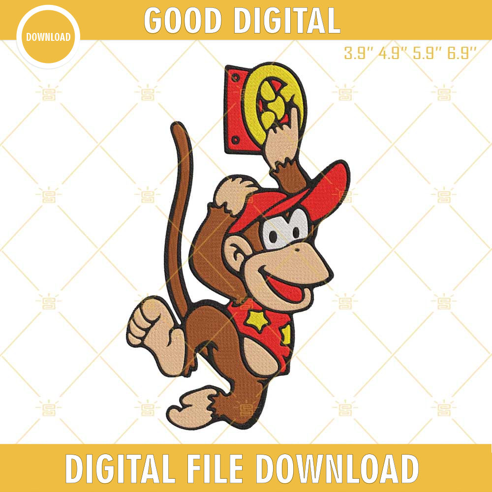 Diddy Kong Machine Embroidery Design File.jpg