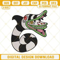 beetlejuice sandworm embroidery designs, halloween embroidery design file.jpg