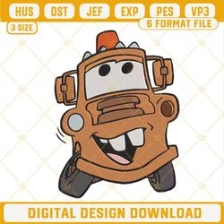 Mater Disney Cars Machine Embroidery Designs, 1951 Truck Cartoon Embroidery Files.jpg