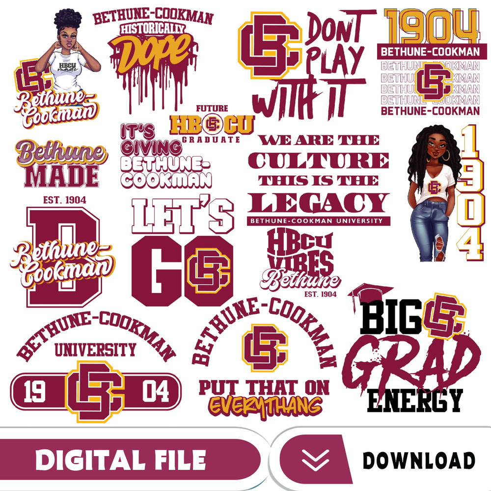 Bethune Cookman Svg, Hbcu Collection, New Hbcu 2023, Hbcu Svg, Historically Black College Designs Svg, Svg For Cricut.jpg