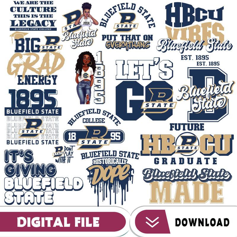 Bluefield State Svg, Hbcu Collection, New Hbcu 2023, Hbcu Svg, Historically Black College Designs Svg, Svg For Cricut.jpg
