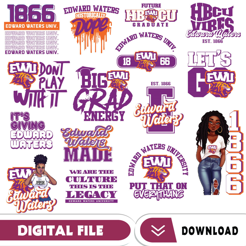 Edward Waters University Svg, Hbcu Collection, New Hbcu 2023, Hbcu Svg, Historically Black College Designs Svg.jpg