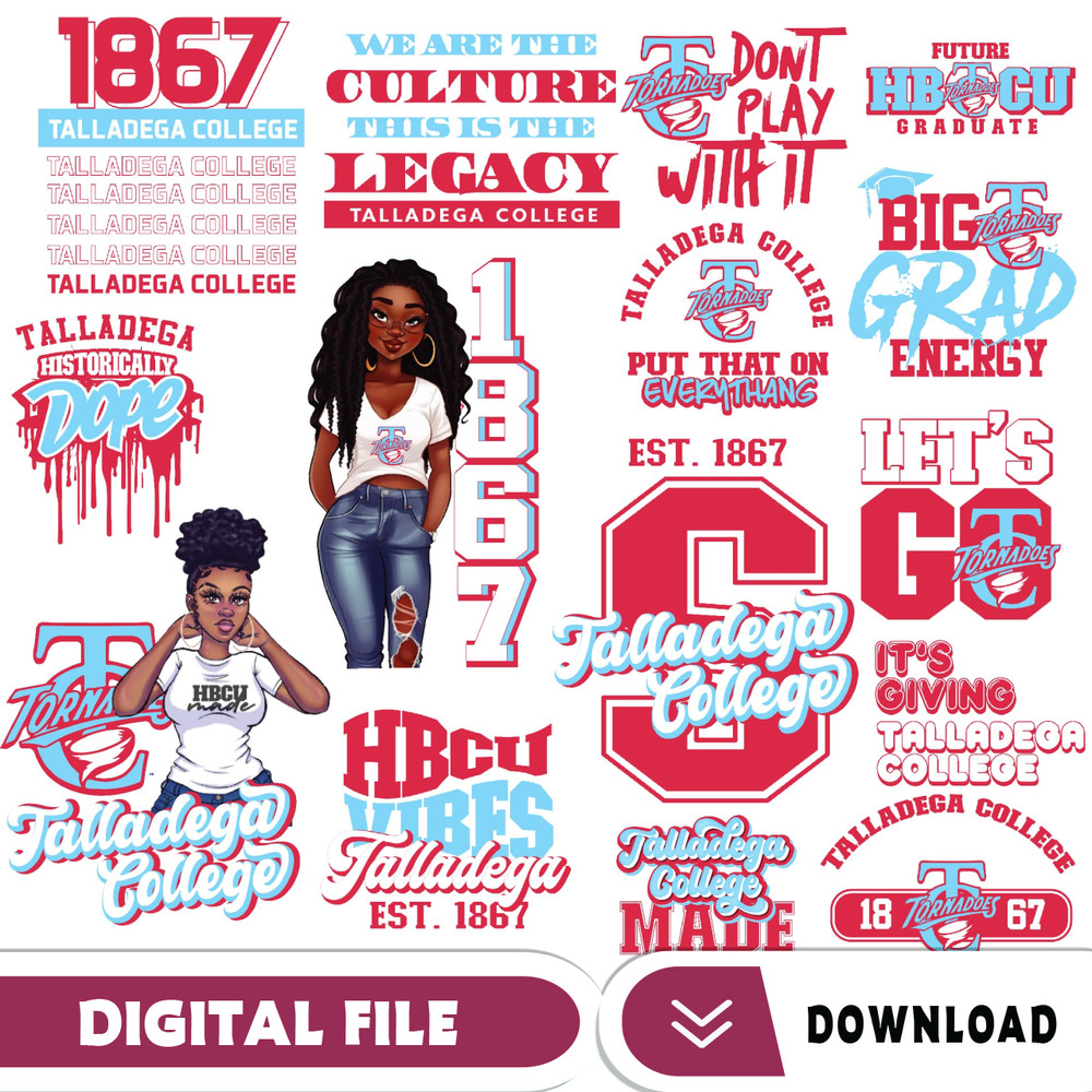 Talladega College Svg, Hbcu Collection, New Hbcu 2023, Hbcu Svg, Historically Black College Designs Svg, Svg For Cricut.jpg