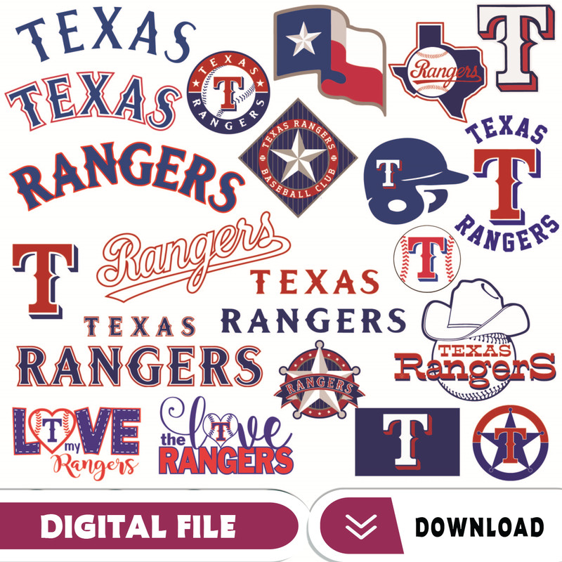 Texas Rangers Baseball Team Svg, Texas Rangers Svg,  MLB Svg,  MLB Svg, Png, Dxf, Eps, Instant Download, Bundle Files.jpg