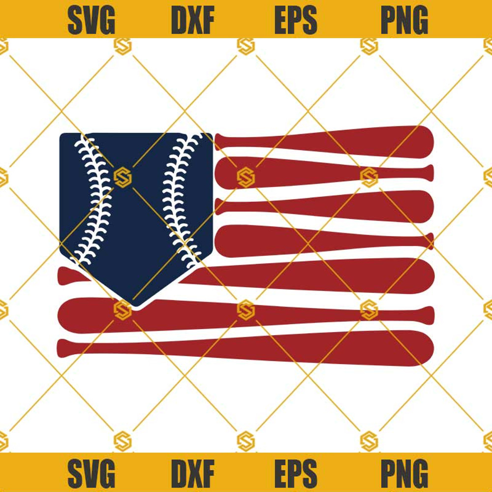 Baseball Flag Svg, US Flag Svg, 4th of July Svg.jpg