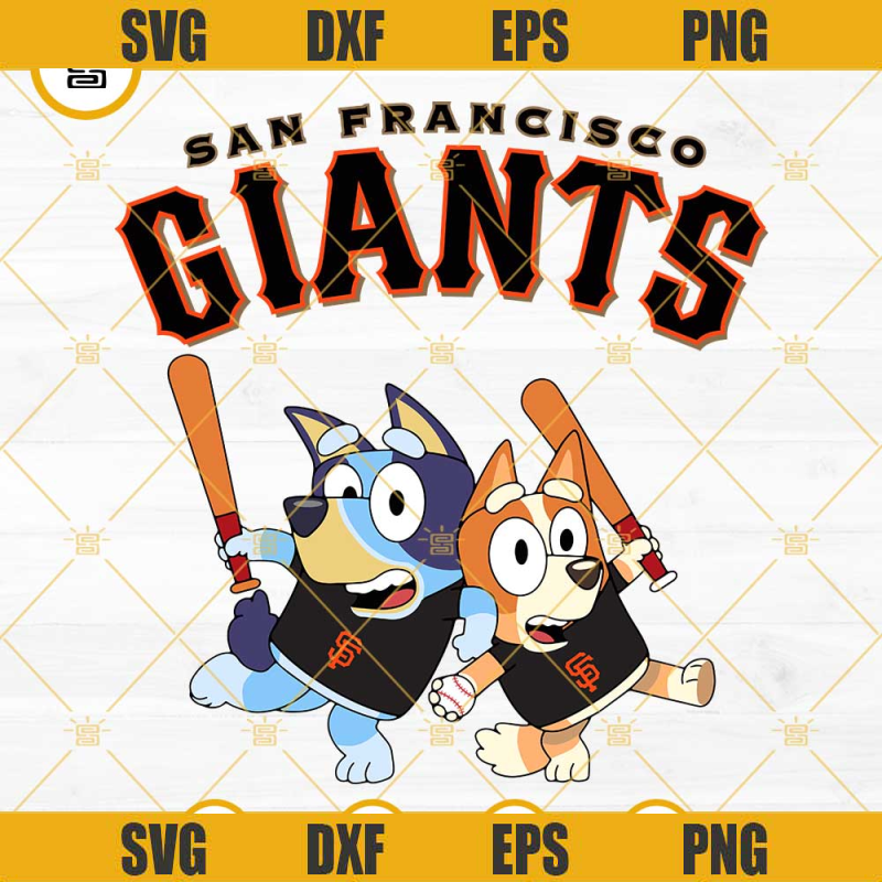 Bluey San Francisco Giants Baseball SVG PNG DXF EPS.jpg