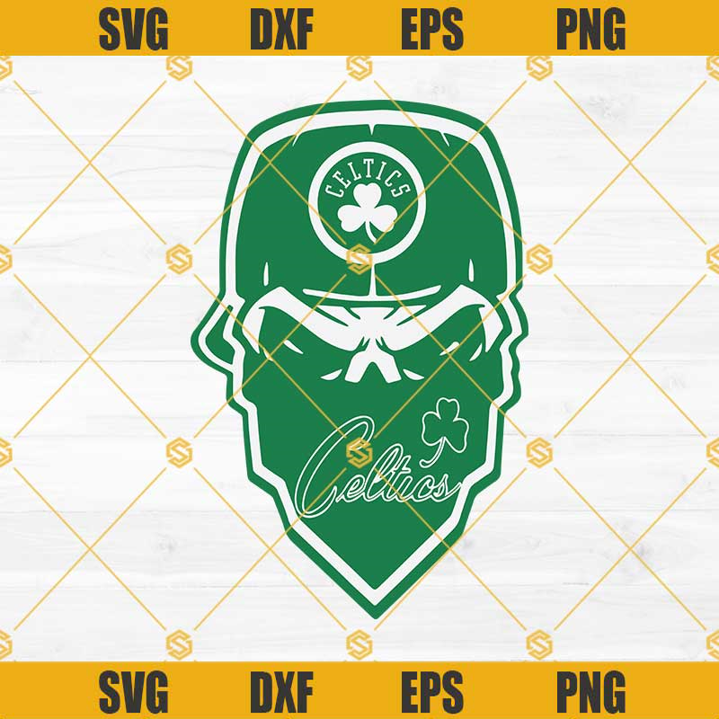 BOSTON CELTICS SKULL SVG, Boston Celtics SVG, Celtics SVG PNG DXF EPS Cricut.jpg