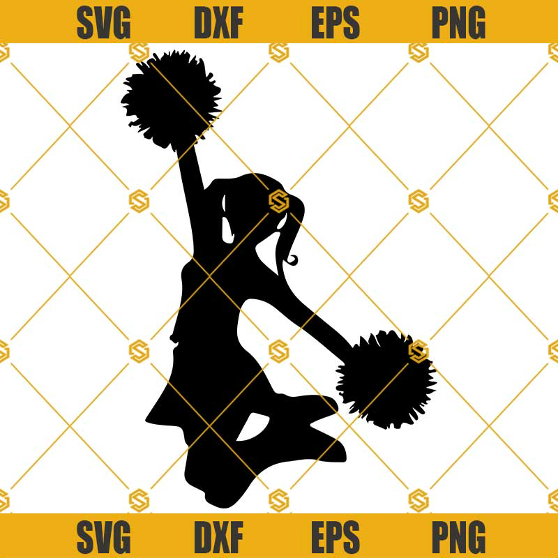 Cheerleader SVG, Dance SVG, Cheerleader Cut Files Clipart Cricut Silhouette.jpg