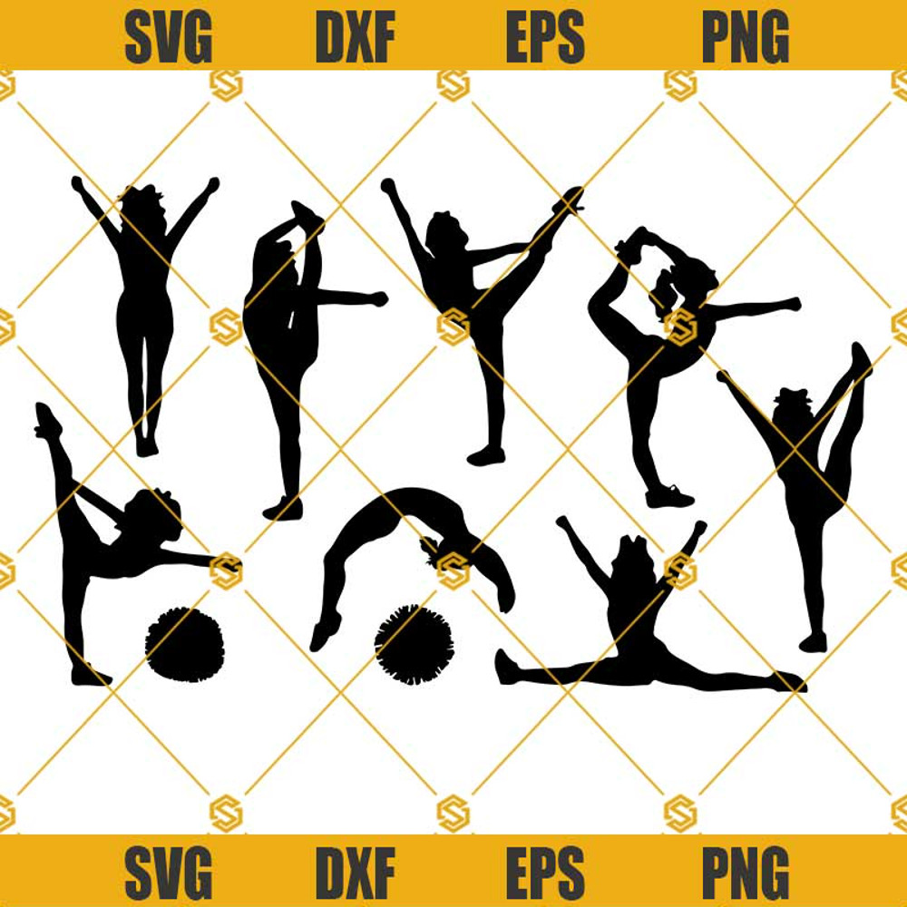 Cheerleading SVG Bundle, Cheer SVG Bundle, Cheerleader SVG, Dance SVG Cheer Cut Files for Cricut.jpg