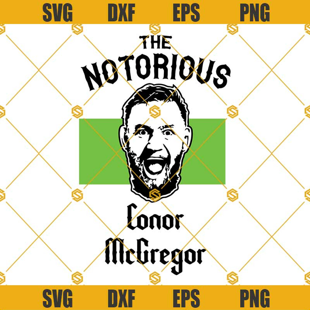 Conor McGregor SVG, UFC, Dublin, Ireland, Champion, The Notorious Conor Mcgregor Svg.jpg