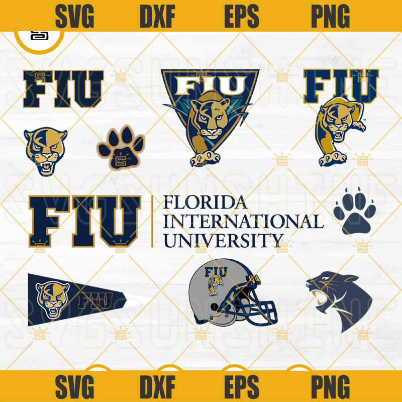 FIU Panthers Football Designs Bundle SVG EPS PNG DXF.jpg