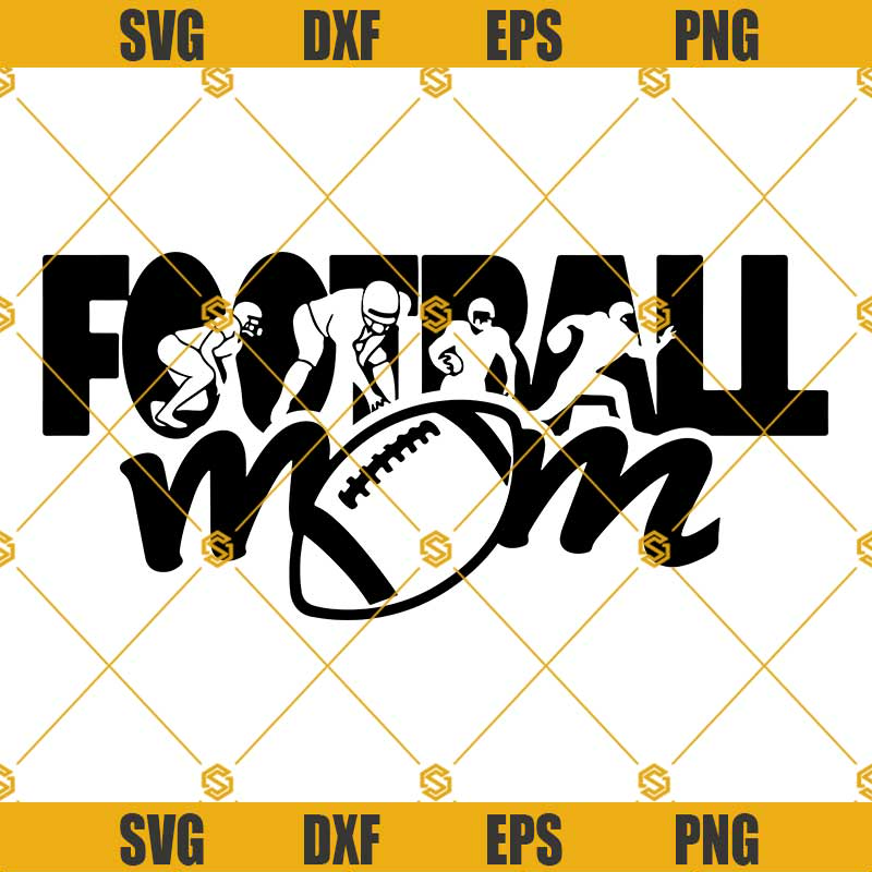 Football mom svg, Football Silhouette Clipart.jpg