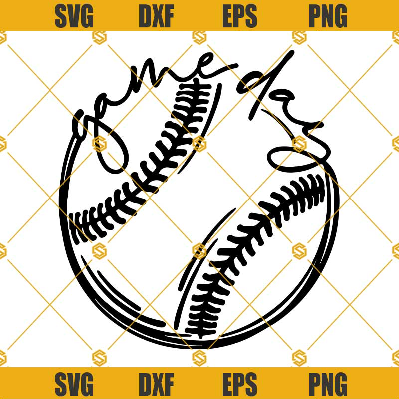 Game Day Baseball Softball SVG PNG DXF EPS.jpg