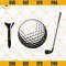 Golf Ball SVG Vector, Golf Ball PNG, Golf Tee SVG, Golf Club SVG, Golf Ball Cricut Silhouette.png