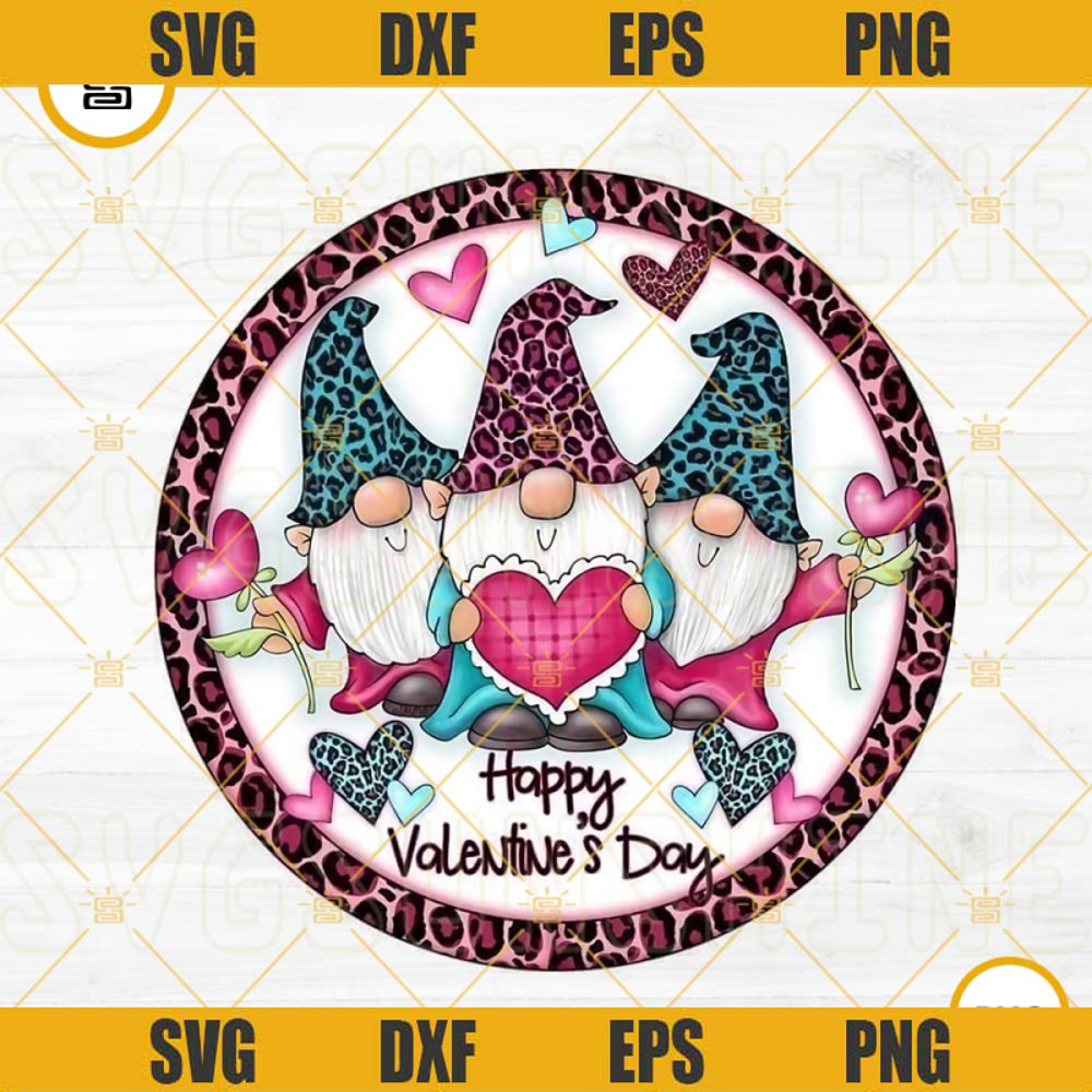 Happy Valentines Day Gnomes PNG, Valentines Day PNG, Valentine Gnomes PNG Digital Download.jpg