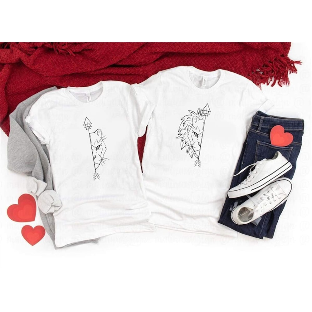 King Queen Lion Lioness SVG, Valentine's Day SVG, February 14th Customize Gift Svg, Vinyl Cut File, Svg, Pdf, Png, Ai Pr.jpg