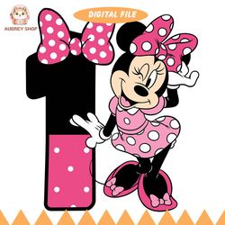 minnie mouse happy 1st birthday svg