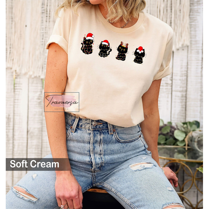 Christmas Black Cat Shirt, Christmas Crewneck, Cute Xmas Tee , Christmas Party Sweatshirt, Christmas Gift.jpg