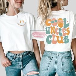 cool uncles club tshirt, little brother shirt, funny gift for uncle to be sweatshirt, pregnancy announcement gift