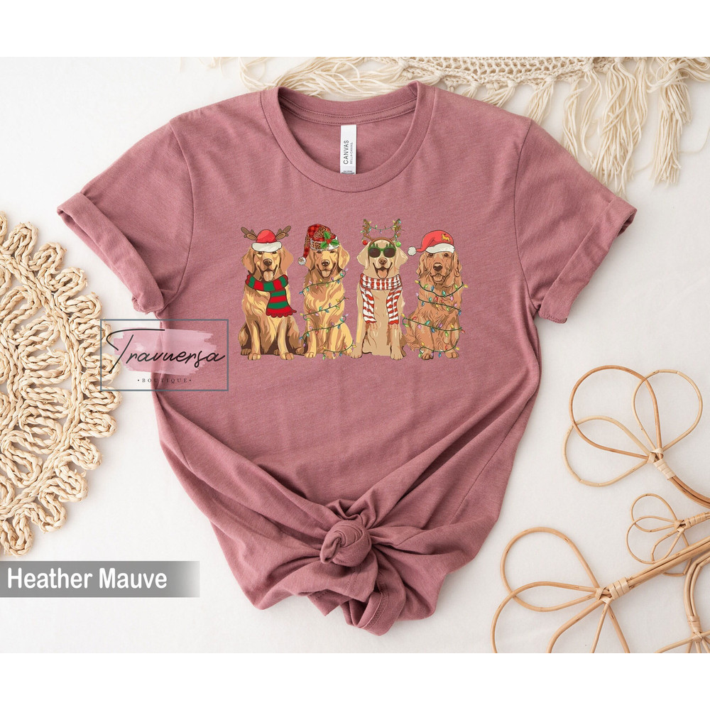 Golden Retriever Christmas Shirt, Christmas Dog T-Shirt, Gift for Dog Lover, New Year Sweatshirt.jpg