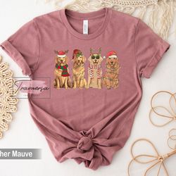 golden retriever christmas shirt, christmas dog tshirt, gift for dog lover, new year sweatshirt