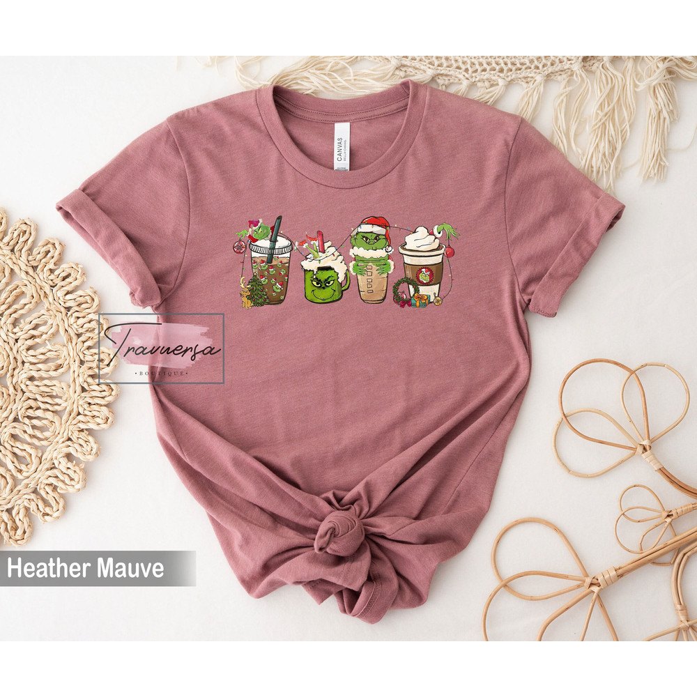 Grinch Christmas Coffee Shirt, Christmas Crewneck, Cute Xmas Tee , Christmas Party Sweatshirt, Christmas Gift.jpg