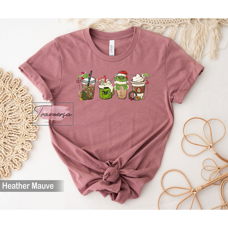 Grinch Christmas Coffee Shirt, Christmas Crewneck, Cute Xmas Tee , Christmas Party Sweatshirt, Christmas Gift.jpg