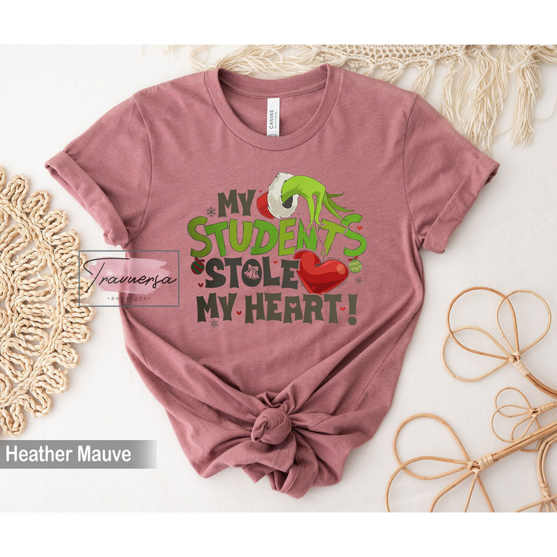 My Students Stole My Heart Christmas T-Shirt, Happy Christmas Sweatshirt, Funny Christmas Shirt.jpg