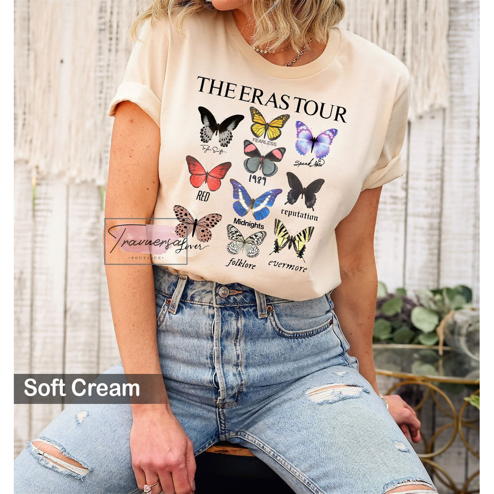 The Eras Tour Butterfly T-Shirt, Eras Tour Shirt, Taylor Swiftie Shirt, TS Concert Shirt, Swiftie Shirt, Eras Concert Shirt.jpg