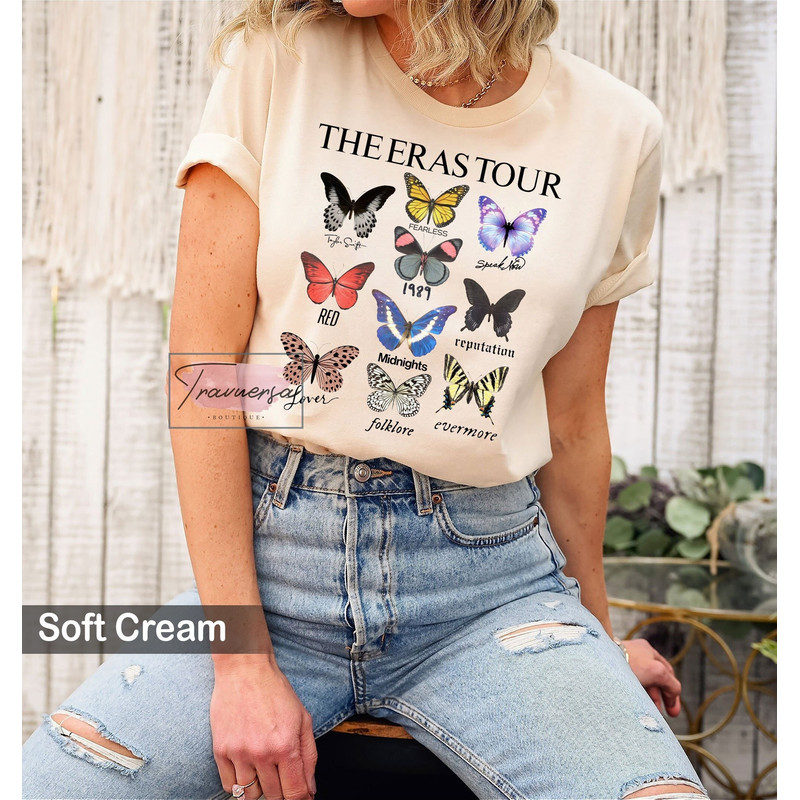 The Eras Tour Butterfly T-Shirt, Eras Tour Shirt, Taylor Swiftie Shirt, TS Concert Shirt, Swiftie Shirt, Eras Concert Shirt.jpg
