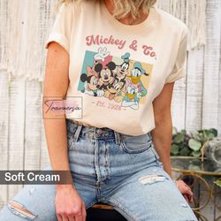 vintage mickey & co 1928 tshirt, retro vintage disney shirt, retro mickey and co, disneyworld shirt, disney family match