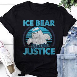 we bare bears ice bear wants justice t-shirt, we bare bears shirt fan gift, we bare bears cartoon network shirt, we bare