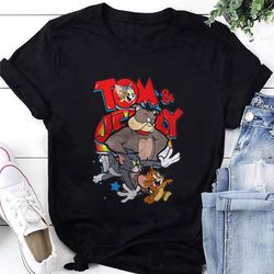tom and jerry and spike t-shirt, tom and jerry shirt fan gifts, tom and jerry cartoon network shirt, tom and jerry vinta