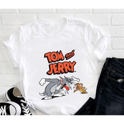 tom and jerry throwback t-shirt, tom and jerry shirt fan gifts, tom and jerry cartoon network shirt, tom and jerry vinta