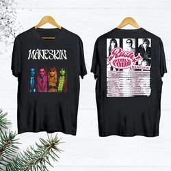 rock band maneskin shirt, 2023 maneskin rush world tour shirt, maneskin concert merch, graphic maneskin band shirt, mane